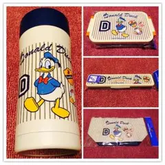 ☆新品☆ディズニー ドナルドダック ヒッコリー柄 ランチセット