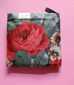 値下げ 【新品未使用】キャスキッドソンを思わせる花柄エコバッグ 折りたたみ