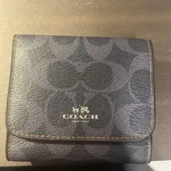 COACH 三つ折り財布 ダークブルー