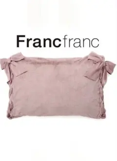 新品 Francfranc WARMY リボン あったか まくらカバー ピンクのサムネイル