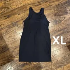 ❤️ブラトップ❤️GU ジーユー　黒 XL タンクトップ　ミニワンピース