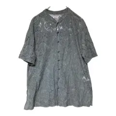 【美品】PAGEBOY ページボーイ 総レースブラウス ダークグレー F