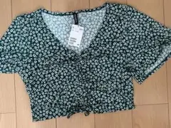 H&M DIVIDED 花柄 半袖 トップス Lサイズ
