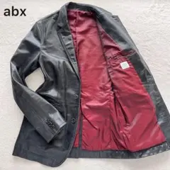 美品✨abx レザー テーラード ジャケット 本革
