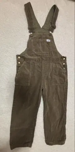 Lee コーデュロイオーバーオール 120 カーキ