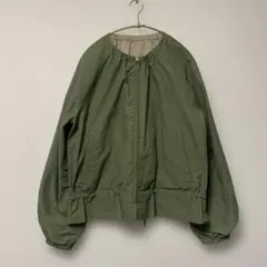 LA MARINE FRANCAISE リバーシブルブルゾン カーキ×ベージュ