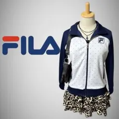 FILA フィラ ジャージ ジップアップ ドット 水玉 Y2K 平成女児