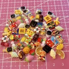 ネイルパーツ☆50個以上☆食べ物飲み物ミックス