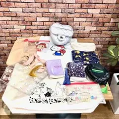 ♪キティ・ペコちゃん/他、ポーチ・バッグ等おまとめ12点セット