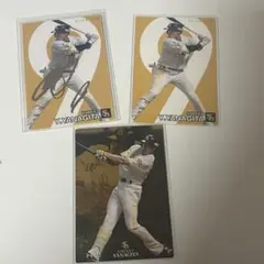 プロ野球チップスカード ソフトバンク柳田悠岐 スターカードサイン入り 3枚セット