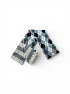 Burberry Bluelabelアーガイル ストライプ マフラー グレー
