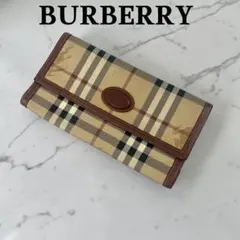 ✨美品 BURBERRY バーバリー ノバチェック レディース 長財布 Wホック