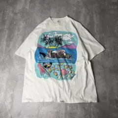 USA製 crazy shirts ハワイ クリバンキャット Tシャツ L 白