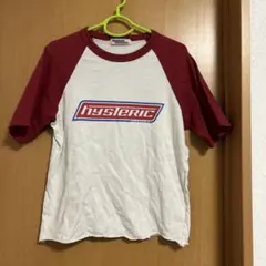 Hysteric Glamour ラグランTシャツ　ホワイト/レッド