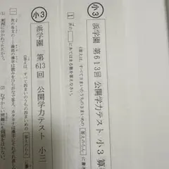 浜学園 小3 公開学力テスト 算数 国語 2024年4月