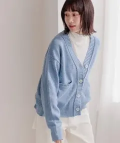 Niko and-洗えるライトウェイトカラーカーディガン