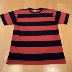 クッシュマン赤黒ボーダーTシャツ Lサイズのサムネイル