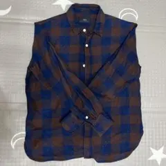 AZUL by moussyチェック柄長袖シャツ Lサイズ