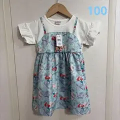 【新品】ディズニー キッズ ワンピース アリエル 100㎝のサムネイル