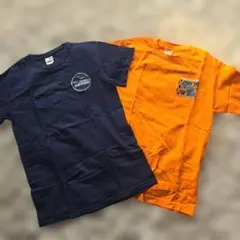ハワイ Tシャツ 2枚セット ネイビー オレンジ