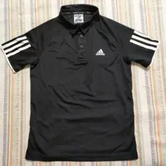 adidas テニス ポロシャツ キッズ 140cm ブラック