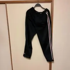 Jordan 黒 ジャージパンツ サイドストライプ