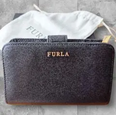 FURLA✨️ フルラ 二つ折り財布 バビロン ブラック　黒