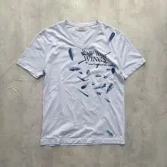【NICOLE CLUB FOR MEN】Y2K グランジ フェザーＶネックTのサムネイル