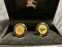 極美品　BURBERRY BLACK LABEL カフスボタン箱付き