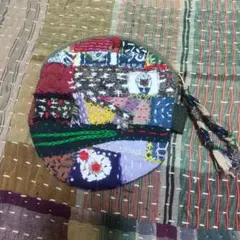 古布刺し子ポーチ