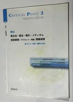 【解答付き】CRITICAL POINT 2 英文法・語法・構文問題集