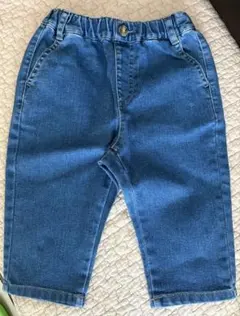 未使用　UNIQLO デニムリラックスパンツ 80 Blue