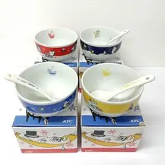 KFC　ムーミン　コラボ　スプーン付きボウル　4点セット　※スプーン1個欠品