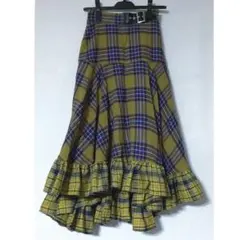 jouetie クレイジーチェックフリルスカート イエローのサムネイル