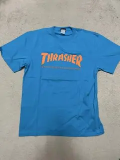 THRASHER 青tシャツ　XL