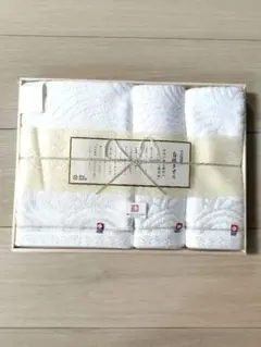 【新品未使用】今治謹製　白織タオルセット ホワイト