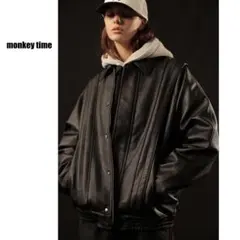 monkey time モンキータイム 黒 レザージャケット レトロ