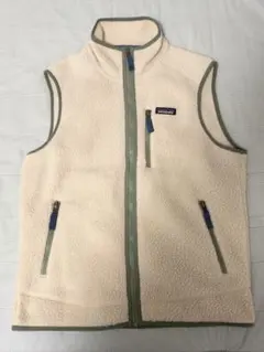 Patagonia フリース ベスト ホワイト M - メルカリ