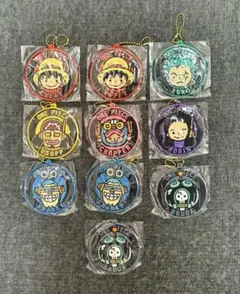 ONE PIECE ラバーボールチェーン キーホルダー 7種 まとめ売り
