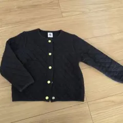 プチバトー キルティングカーディガン 4ans