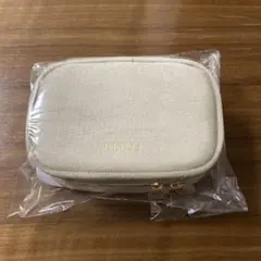 ETVOS ベージュ ミラー付きポーチ