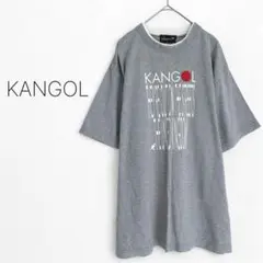 【カンゴール】Tシャツ 半袖 綿100% 英字ロゴ ビッグプリント ゆったり