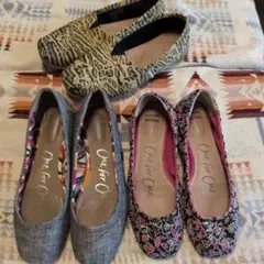 TOMS フラットシューズ 3足セット