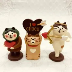 Decole concombre ハート猫3点セット【D-040】