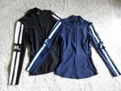 J.LINDEBERG(M)レディースゴルフハーフジップモックネック2枚セット
