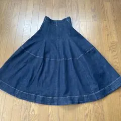 Aunt Marie’s アントマリーズ　デニムスカート　インディゴのサムネイル