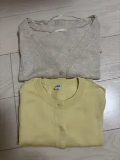 2セット　UVカット　クルーネック　カーディガン　ユニクロ　GU