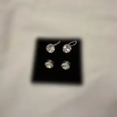 スワロフスキー ドロップピアス セット