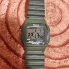 TIMEX デジタル腕時計 スケルトンブラック ニードルス タイメックス 
