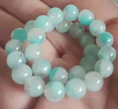 ラウンド6㍉　アマゾナイトシリカ ビーズブレスレット 天然石